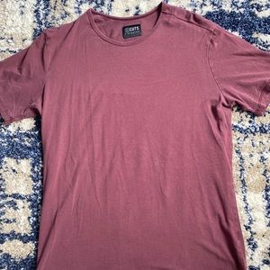 Cuts Elongated Maroon T-Shirt